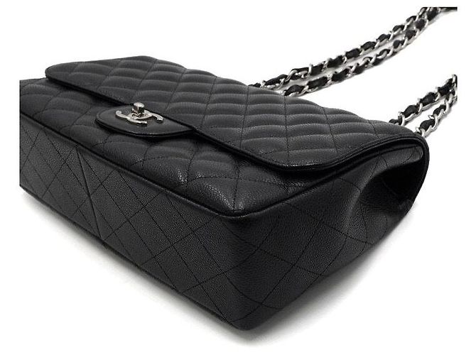 Chanel Borsa a tracolla One Flap con catena argentata Nero - vista 9