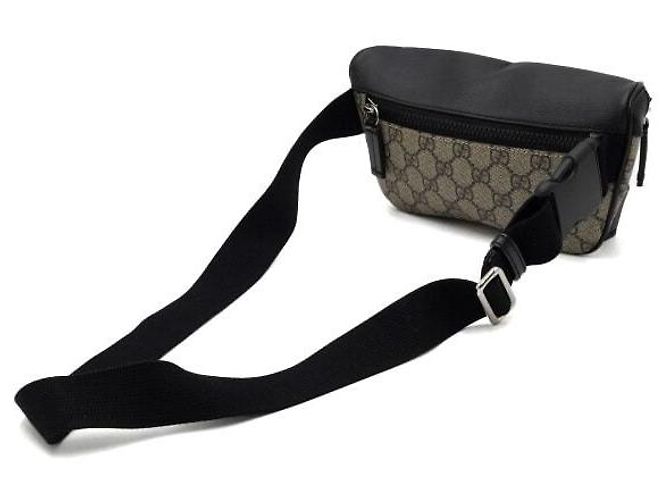 Gucci Borsa a tracolla Supreme in tela e pelle Marrone - vista 10
