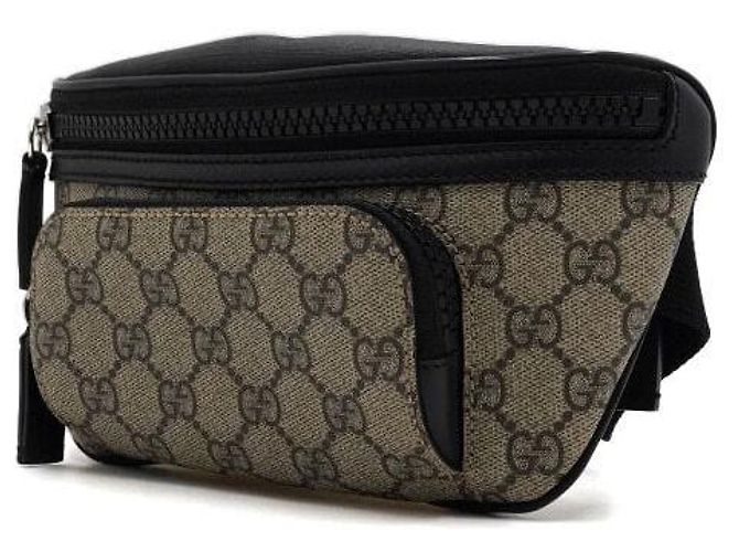 Gucci Borsa a tracolla Supreme in tela e pelle Marrone - vista 2