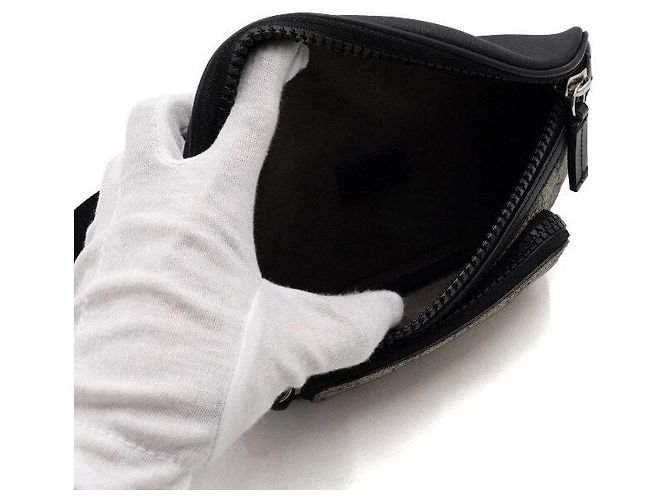 Gucci Borsa a tracolla Supreme in tela e pelle Marrone - vista 5
