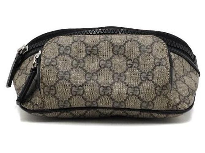 Gucci Borsa a tracolla Supreme in tela e pelle Marrone - vista 6