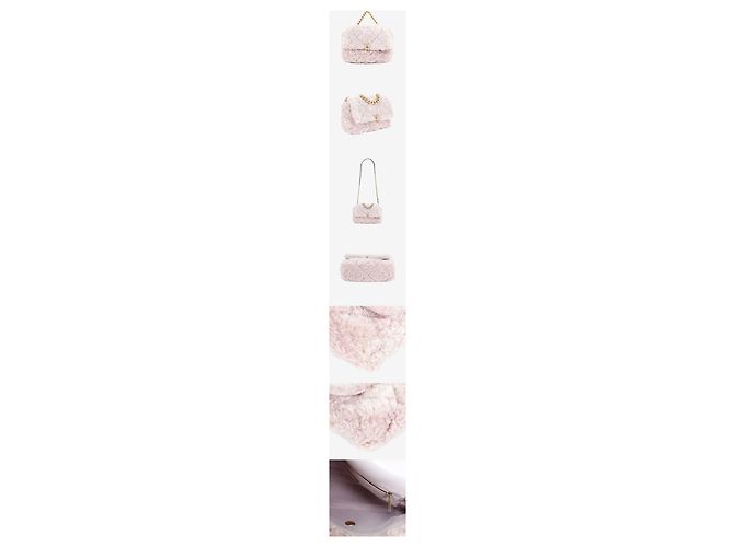 Chanel Serie Shearling Small Light Pink Rosa - vista 2