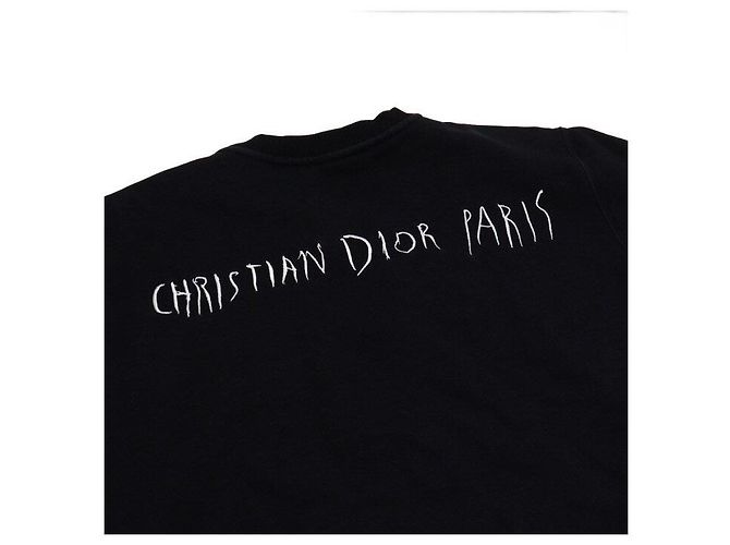 Dior Raymond Pettibon Sweatshirt für Herren aus schwarzer Baumwolle mit besticktem Logo - Ansicht 10