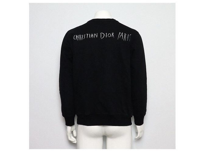 Dior Raymond Pettibon Sweatshirt für Herren aus schwarzer Baumwolle mit besticktem Logo - Ansicht 4