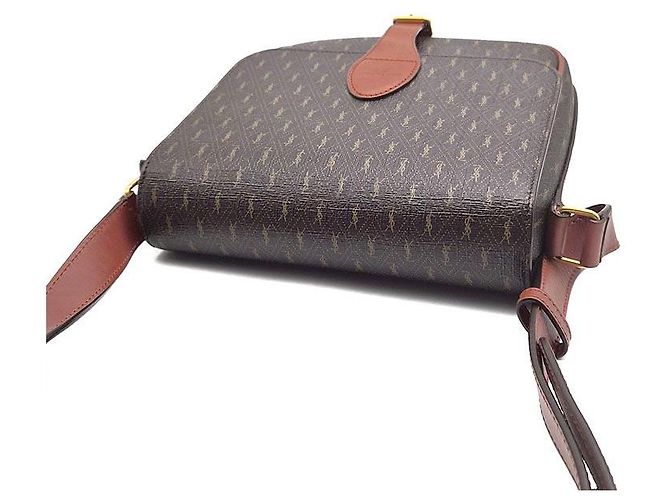Saint Laurent Monogram Satchel Crossbody Medium Braun - Ansicht 6