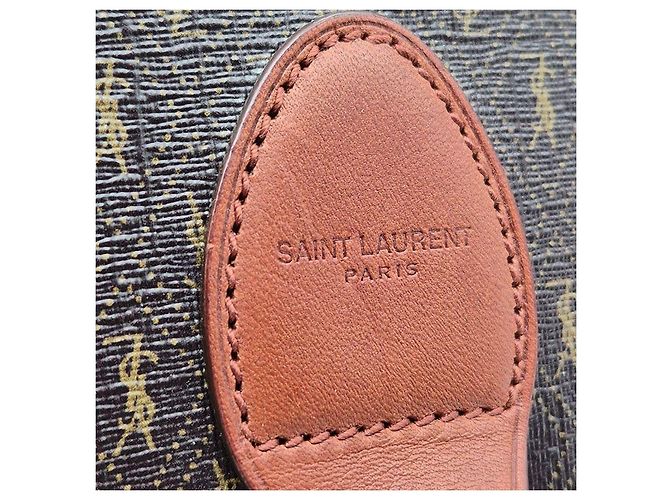 Saint Laurent Monogram Satchel Crossbody Medium Braun - Ansicht 8