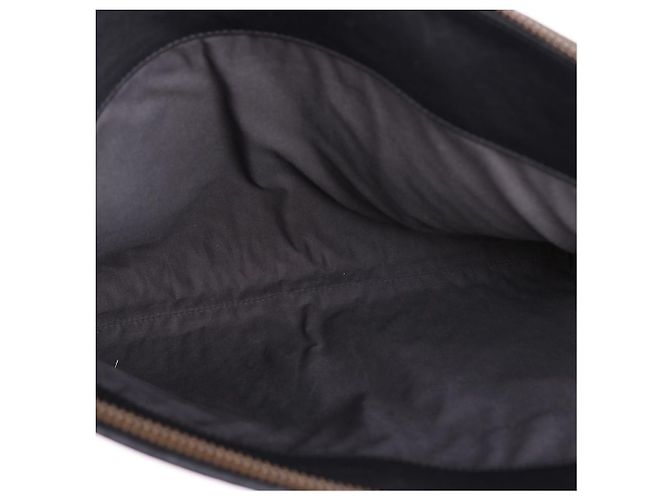 Bottega Veneta Clutch Grande con Zip Intrecciato Nero - vista 9