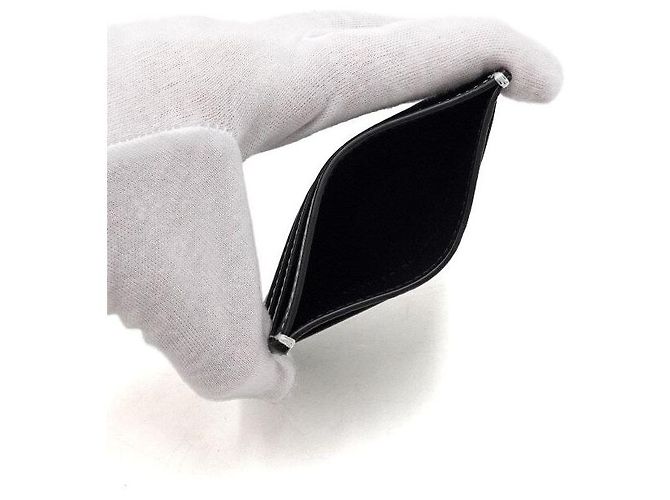 Dior Portacarte Saddle in pelle grana grossa nera Nero - vista 5