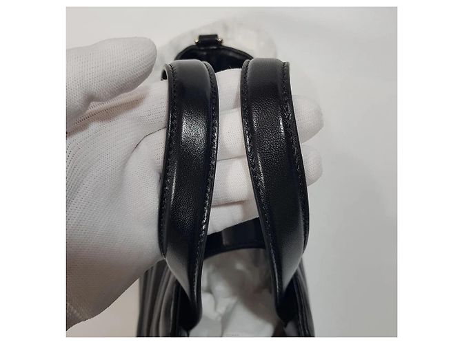 Gucci Borsa Tote Mini Marmont Nero - vista 5