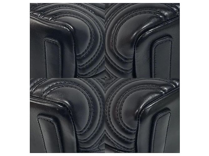 Gucci Borsa Tote Mini Marmont Nero - vista 7