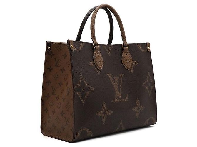 Louis Vuitton Borsa Tote e a Tracolla OnTheGo MM Monogram Canvas Multicolore - vista 3