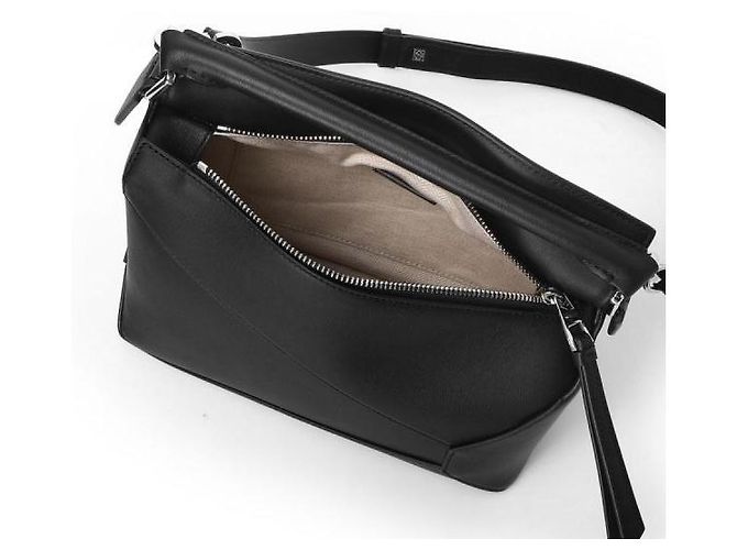Loewe Borsa Puzzle Edge Small in vitello classico Nero - vista 6