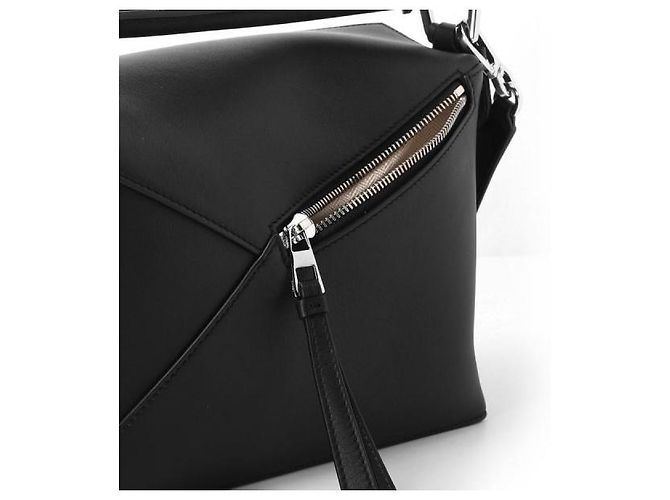 Loewe Borsa Puzzle Edge Small in vitello classico Nero - vista 7