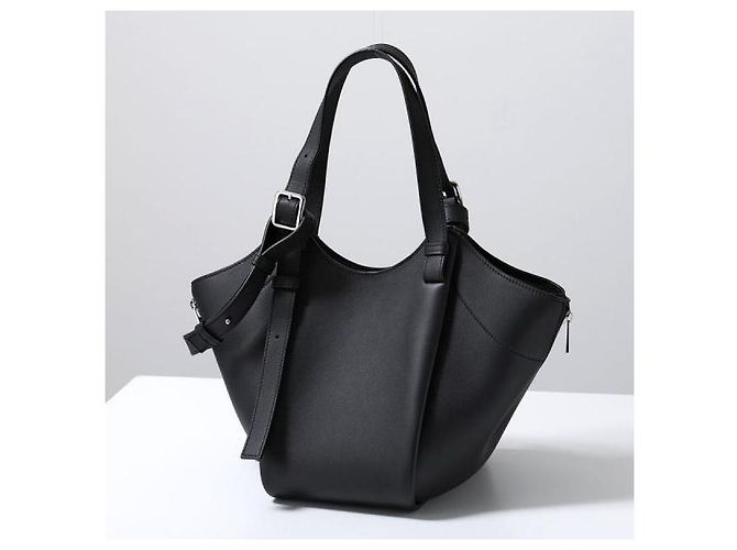 Loewe Borsa Hammock Flip in vitello classico Nero - vista 4