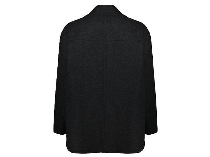 Fendi Wool Coat Black - view 4