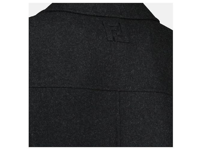 Fendi Wool Coat Black - view 6