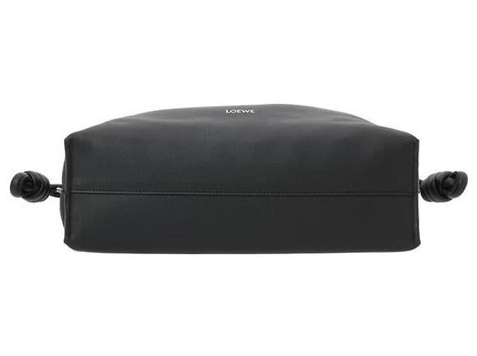 Loewe Clutch Flamenco Medium in vitello Napa Nero - vista 6