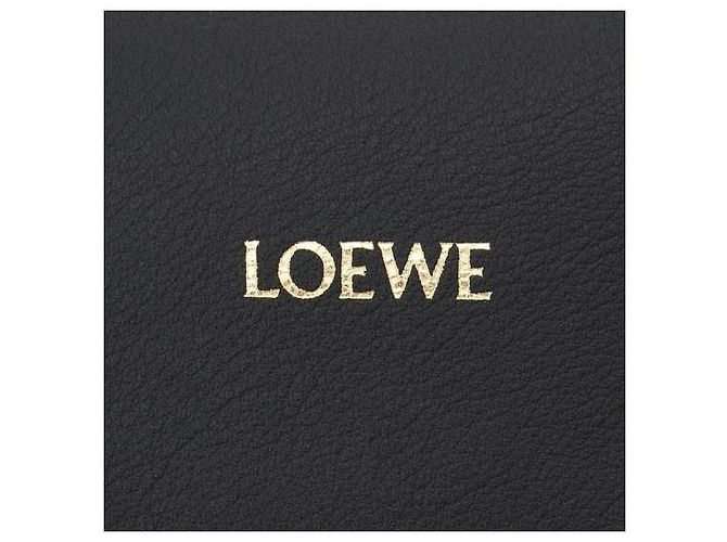 Loewe Clutch Flamenco Medium in vitello Napa Nero - vista 9