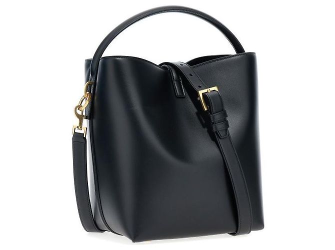 Saint Laurent Borsa a secchiello LE 37 nera Nero - vista 4
