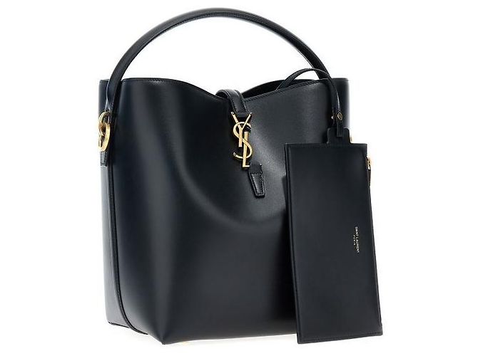 Saint Laurent Borsa a secchiello LE 37 nera Nero - vista 5