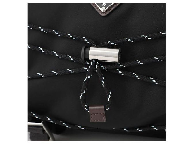 Prada Borsa a tracolla Speedlock in nylon e pelle Nero - vista 10