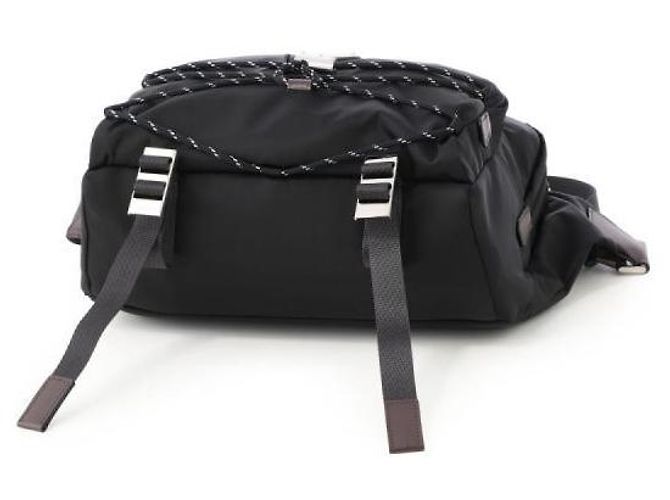 Prada Borsa a tracolla Speedlock in nylon e pelle Nero - vista 9
