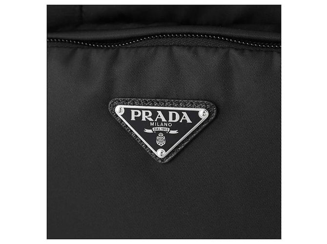 Prada Bolso tote de Re-Nylon con parche de logo triangular Negro - vista 11