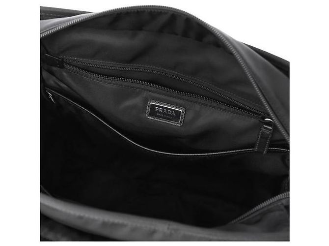 Prada Bolso tote de Re-Nylon con parche de logo triangular Negro - vista 12