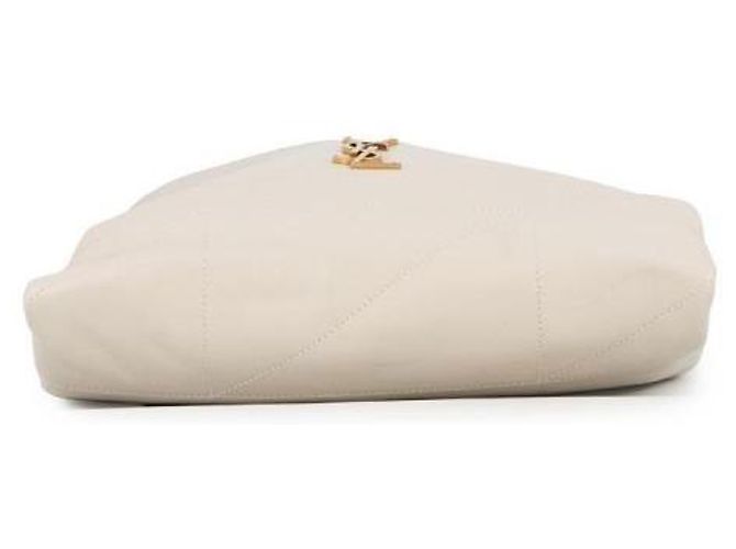 Saint Laurent Borsa AmiE Pochon in pelle di agnello Bianco - vista 6
