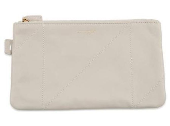 Saint Laurent Borsa AmiE Pochon in pelle di agnello Bianco - vista 8