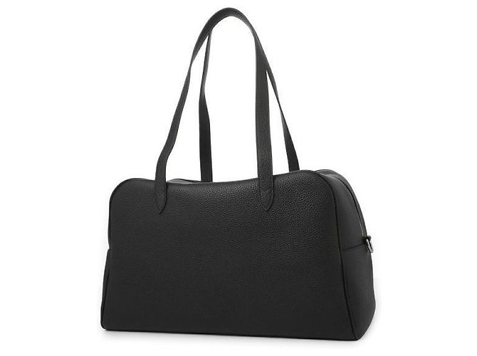 Céline Borsa Duffle in vitello grana Verde - vista 4