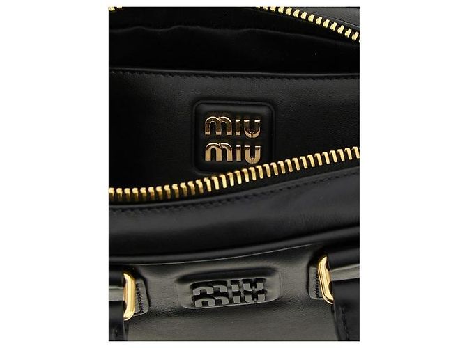 Borsa Miu Miu Arcadia in pelle nera Nero - vista 6