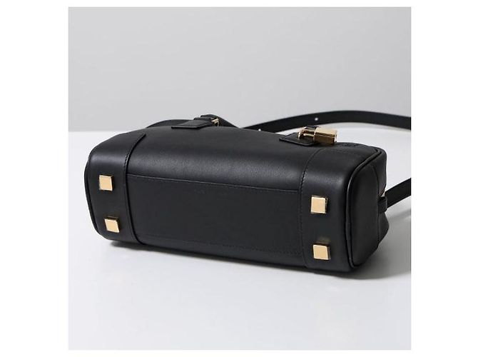 Loewe Borsa Amazona Cropped in pelle di vitello nappa Nero - vista 6