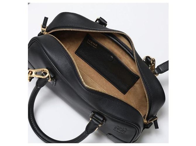 Loewe Borsa Amazona Cropped in pelle di vitello nappa Nero - vista 7