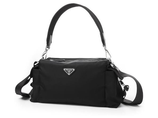 Prada Explore a mala em Re-Nylon e couro Preto - vista 3