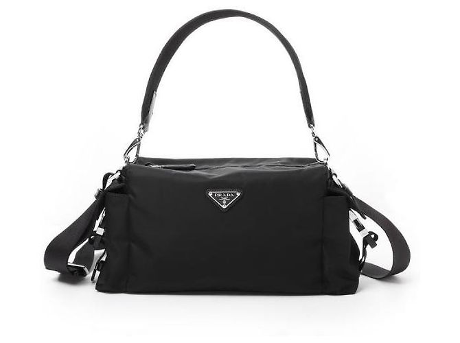 Prada Explore a mala em Re-Nylon e couro Preto - vista 4