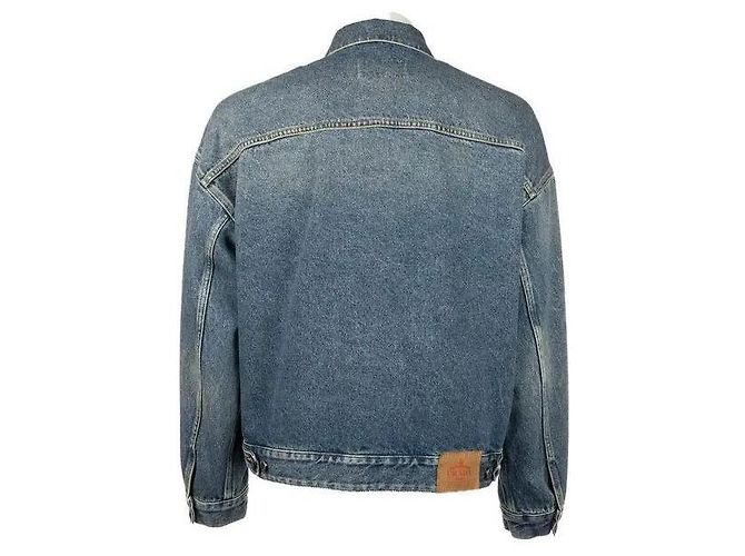 Giacca Bomber in Denim Prada Blu - vista 4