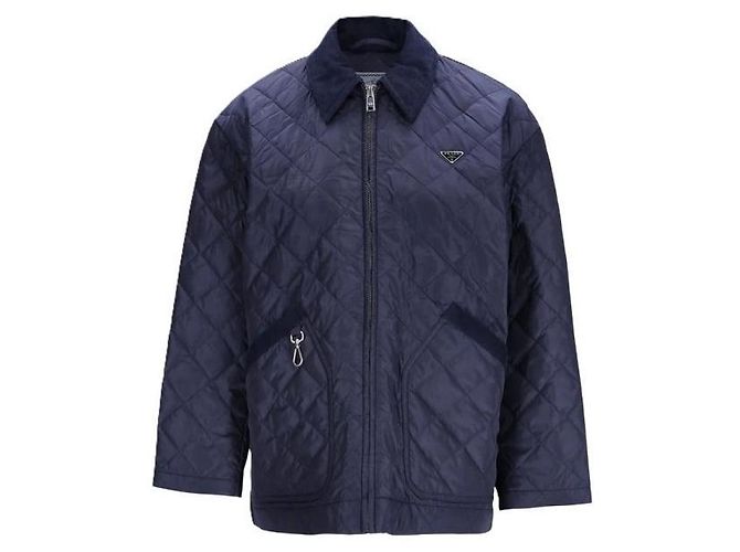 Chaqueta blusón de nylon Prada azul real - vista 3