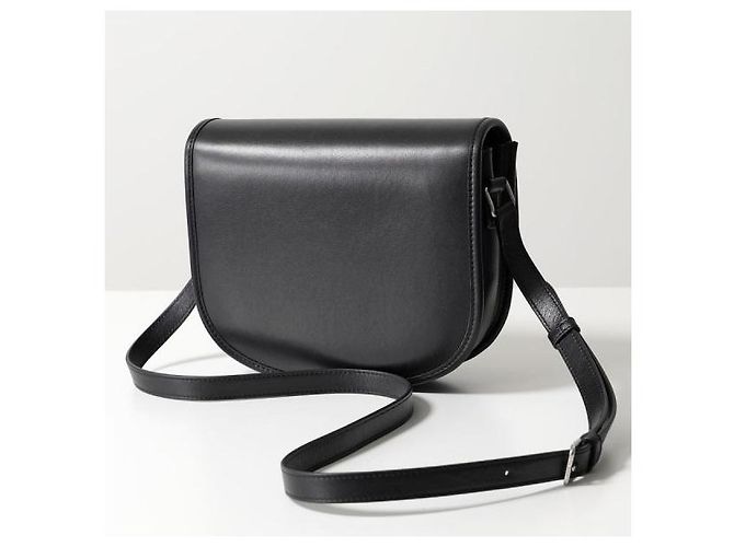 Céline Besace Triomphe Medium em pele de vitelo natural macia Preto - vista 4