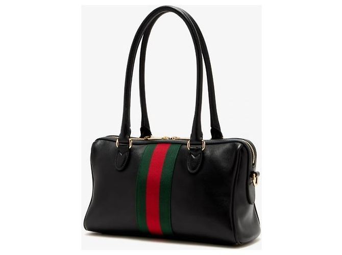 Borsa Boston Medium Gucci Nera in Pelle Nero - vista 4