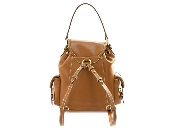 Miu Miu Zaino medio in pelle Marrone - vista 5