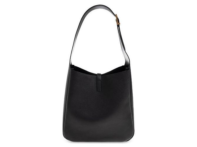 Saint Laurent Picca borsa in pelle martellata Nero - vista 4