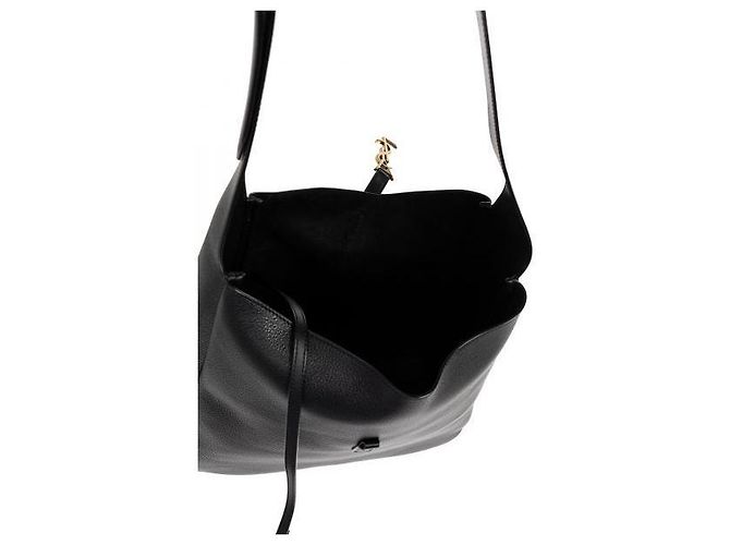Saint Laurent Picca borsa in pelle martellata Nero - vista 6