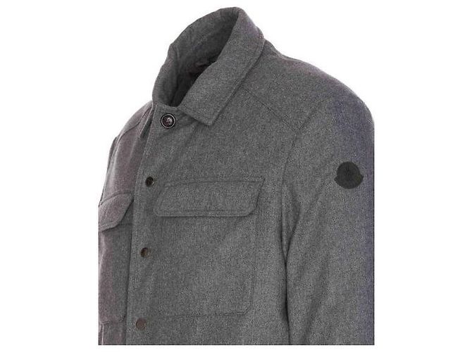 Moncler Giacca-camicia La Rivette Cashmere Down Marrone - vista 5
