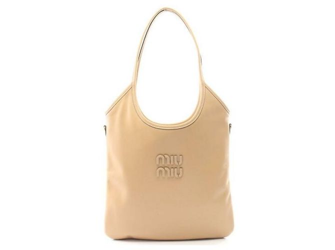 Miu Miu Sac en cuir Ivy Regular Marron - vue 3