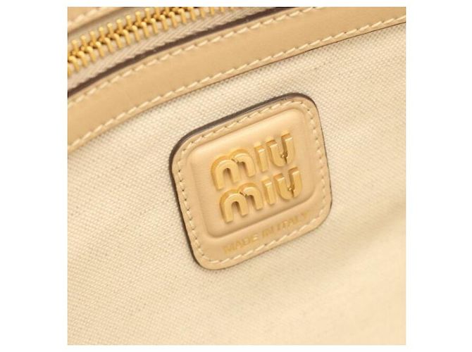 Miu Miu Sac en cuir Ivy Regular Marron - vue 6