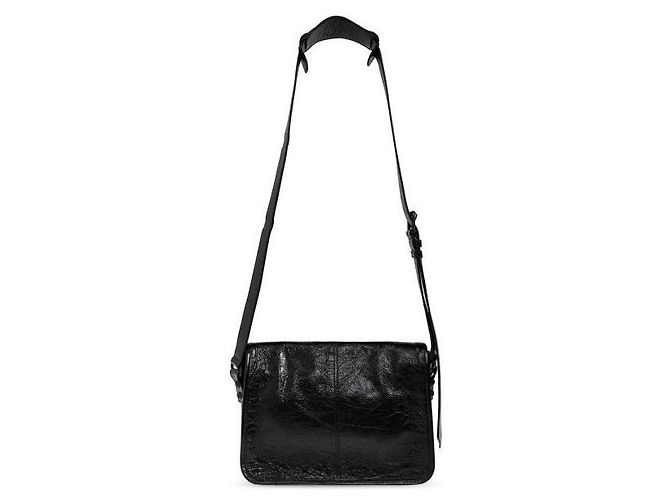 Balenciaga Borsa Messenger Le City Flap Small Decorazione in Ottone Nero - vista 4