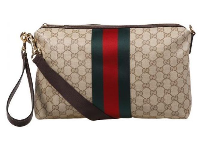 Gucci Bolsa Tiracolo GG Medium com detalhe WEM Marrom - vista 3