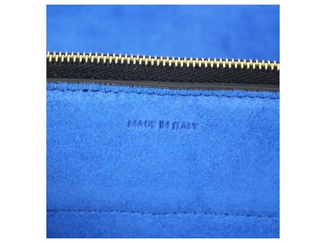 Borsa Trio Flap Céline in pelle di agnello nera Nero - vista 9