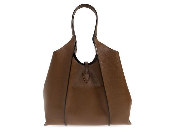 Tod's Timeless Leather Shopper Medium Braun - Ansicht 4